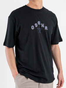 ONLY&SONS T-shirt over con stampa frontale Osaka e dragone sul retro 22039620 KEANE Black (5)