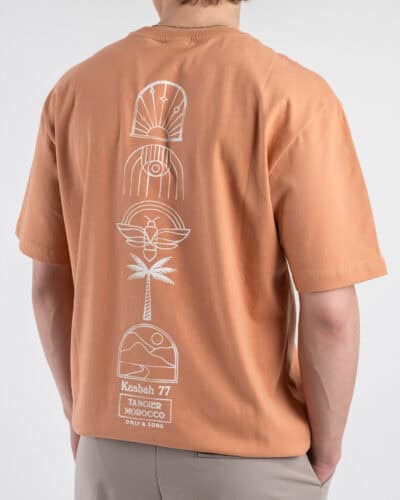 ONLYSONS T shirt over con stampa simboli sul retro 22034451 MALIK Cork 3 Nuovi Arrivi