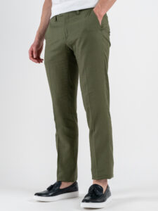 OVER-D Abito misto lino con giacca due bottoni + Pantalone taglio sartoriale OC1S2S5A03 Militare (7)