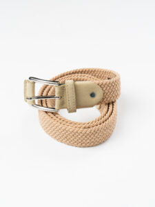 OVER-D Cintura elasticizzata in tessuto intrecciato Z10 Beige