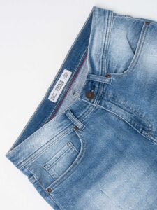 OVER-D Jeans azzurro leggermente slavato senza rotture D14 Azzurro (2)