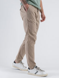 OVER-D Pantamolla in misto lino con coulisse in vita OC1S2S5P06 Beige (3)