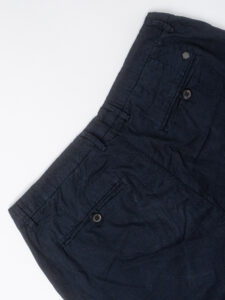 OVER-D Pantamolla in misto lino con coulisse in vita OC1S2S5P06 Blu (1)
