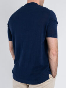 OVER-D T-shirt mezza manica in cotone M11 Blu (1)