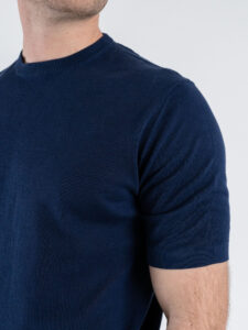 OVER-D T-shirt mezza manica in cotone M11 Blu (4)