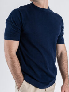 OVER-D T-shirt mezza manica in cotone M11 Blu (5)