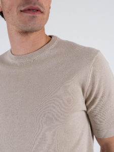 OVER-D T-shirt mezza manica in cotone M11 GREIGE (5)
