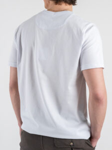 OVER-D T-shirt morbida tinta unita in cotone OE1S2S4T03 Bianco (1)