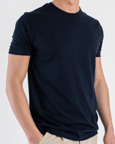OVER D T shirt morbida tinta unita in cotone OE1S2S4T03 Blu 3 Nuovi Arrivi