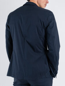 SEINSE Giacca da abito con due bottoni in tessuto tecnico GAE1018SS Blu Navy (5)