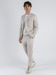 SEINSE Giacca da abito con due bottoni in tessuto tecnico GAE1018SS Perla (4)