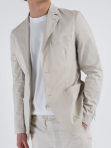 SEINSE Giacca da abito con due bottoni in tessuto tecnico GAE1018SS Perla (5)