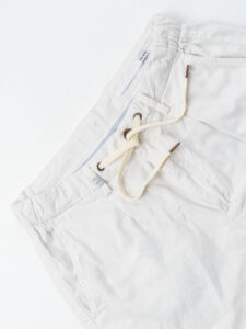 SEINSE Pantalone con coulisse in misto lino PSE1342 Bianco (7)