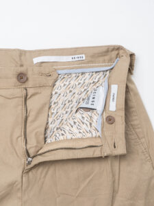SEINSE Pantalone leggero morbido con pences PSE1349 Beige (1)