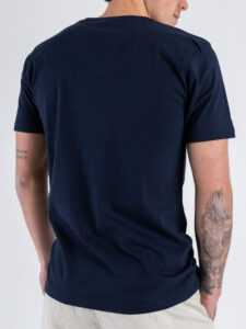 SUPERCULTURE T-shirt in cotone con stampa e ricamo GIN TONIC THERAPY A1115 Blu (3)