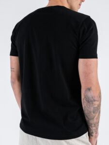 SUPERCULTURE T-shirt in cotone con stampa e ricamo TU VUO’ FA’ L’AMERICANO A1125 Nero (5)