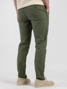 BERNA Pantalone chinos in misto lino 251106 Menta (1)