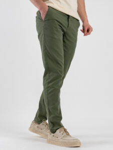BERNA Pantalone chinos in misto lino 251106 Menta (4)