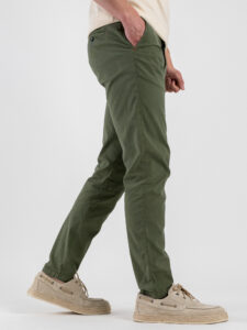 BERNA Pantalone chinos in misto lino 251106 Menta (5)