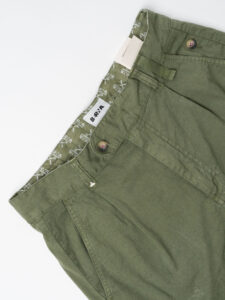 BERNA Pantalone in misto lino morbido con pinces 251108 Menta (3)