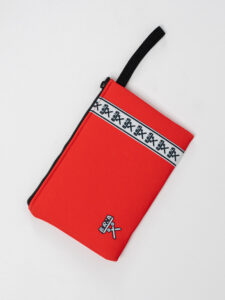 BERNA Pochette Banda con logo 251226 Rossa