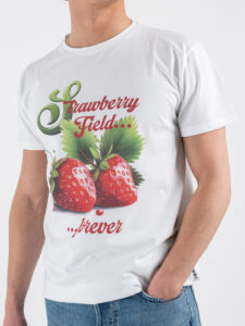 BERNA T-shirt in cotone con stampa frontale STRAWBERRY 251283 White (5)