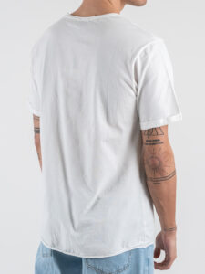 BERNA T-shirt in cotone con stampa frontale VACATIONS! 251363 Panna (1)