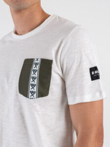 BERNA T-shirt in cotone con taschino Banda Militare 251222 (3)