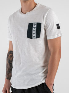 BERNA T-shirt in cotone con taschino Banda Nera 251222 (4)