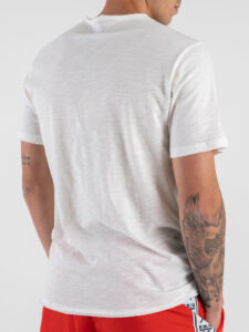 BERNA T-shirt in cotone con taschino Banda Rossa 251222 (2)