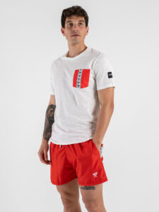 BERNA T-shirt in cotone con taschino Banda Rossa 251222 (3)