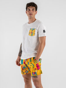BERNA T-shirt in cotone con taschino stampa Anni 90 251187 (5)