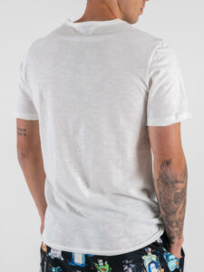 BERNA T-shirt in cotone con taschino stampa Gin 251201 (4)