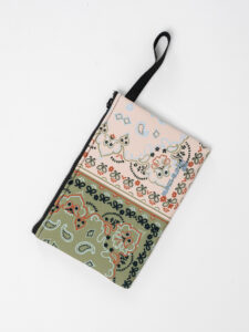 BL11 Pochette stampa bandana VerdeRosa
