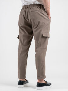 BLACKSUNDAY Abito con Giacca scollo a V + Pantalone tasconato SANTA FE Tortora (1)