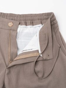 BLACKSUNDAY Abito con Giacca scollo a V + Pantalone tasconato SANTA FE Tortora (2)