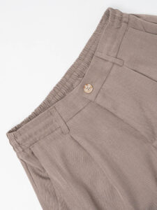 BLACKSUNDAY Abito con Giacca scollo a V + Pantalone tasconato SANTA FE Tortora (3)