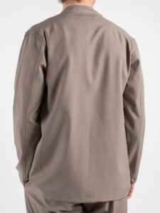 BLACKSUNDAY Abito con Giacca scollo a V + Pantalone tasconato SANTA FE Tortora (5)
