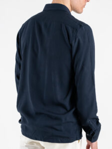 BLACKSUNDAY Camicia in viscosa con colletto e tasca frontale MISTICA Blu (1)
