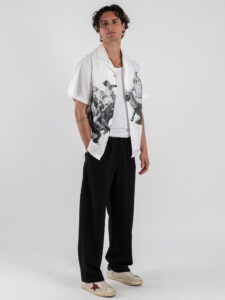 Camicia a MM con stampa MAK02 Bianca (2)