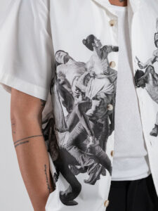 Camicia a MM con stampa MAK02 Bianca (6)