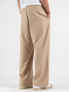 Coordinato giacchetta cropped + Pantalone baggy fit e coulisse ISA Beige (3)