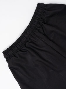 Coordinato giacchetta cropped + Pantalone baggy fit e coulisse ISA Nero (1)