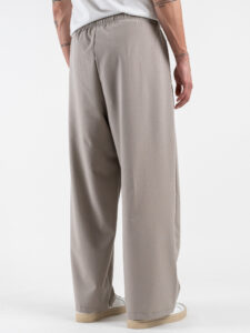 Coordinato giacchetta cropped + Pantalone baggy fit e coulisse ISA Tortora (3)