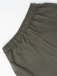 Coordinato giacchetta cropped + Pantalone baggy fit e coulisse ISA Verde Militare (1)