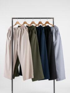 ESTASI Pack da 5 Pantaloni leggeri con gamba larga ed elastico in vita YAMAL EST – PACK (2)