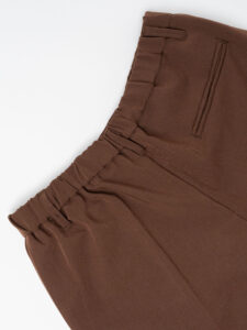 ESTASI Pantalone leggero con gamba morbida ed elastico in vita SANE’ EST Cioccolato (1)