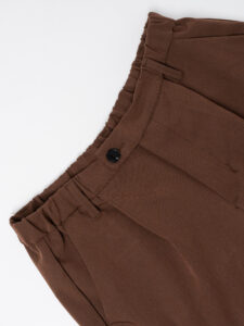 ESTASI Pantalone leggero con gamba morbida ed elastico in vita SANE’ EST Cioccolato (2)