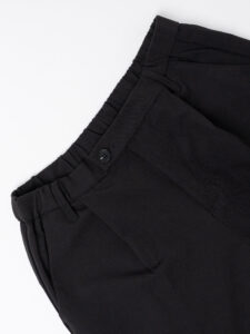 ESTASI Pantalone leggero con gamba morbida ed elastico in vita SANE’ EST Nero (8)
