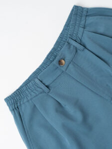 ESTASI Pantalone leggero gamba larga con elastico in vita YAMAL Carta da Zucchero (2)
